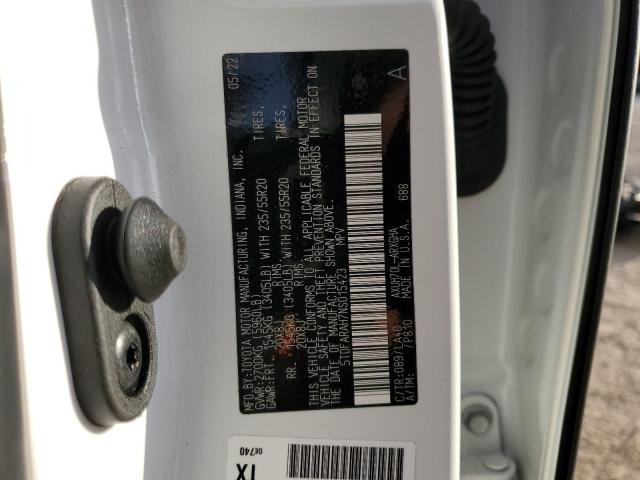 Photo 10 from auction – 2022 TOYOTA HIGHLANDER with VIN 5TDFARAH7NS015423