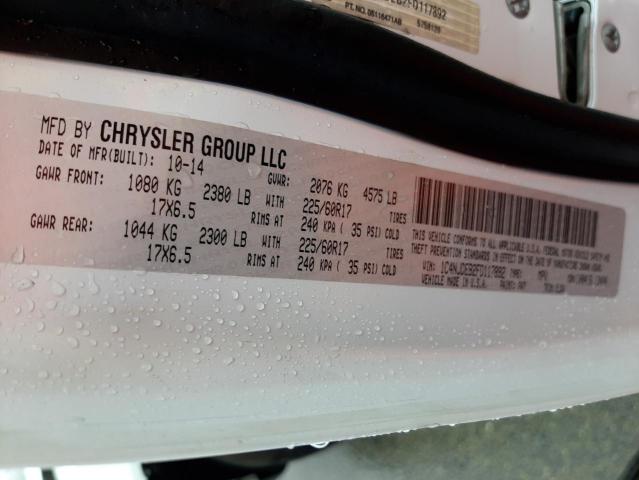 Photo 10 from auction – 2015 JEEP COMPASS LA with VIN 1C4NJDEB2FD117892