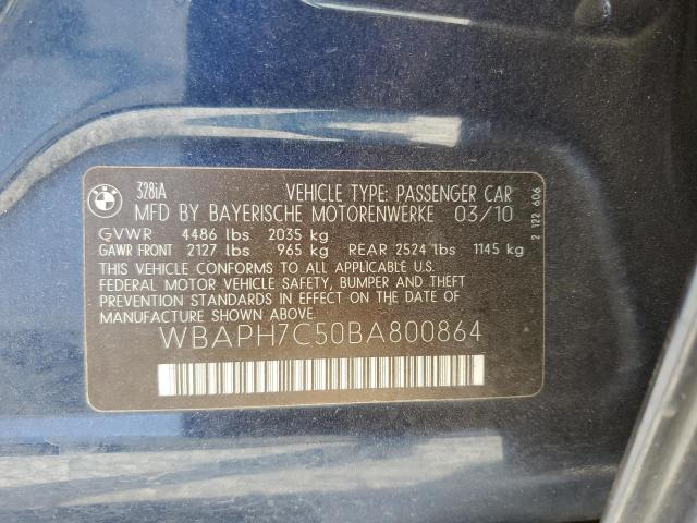 Photo 10 from auction – 2011 BMW 328 I with VIN WBAPH7C50BA800864