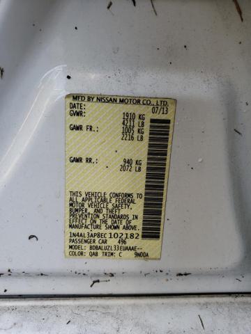 Photo 10 from auction – 2014 NISSAN ALTIMA 2.5 with VIN 1N4AL3AP8EC102182