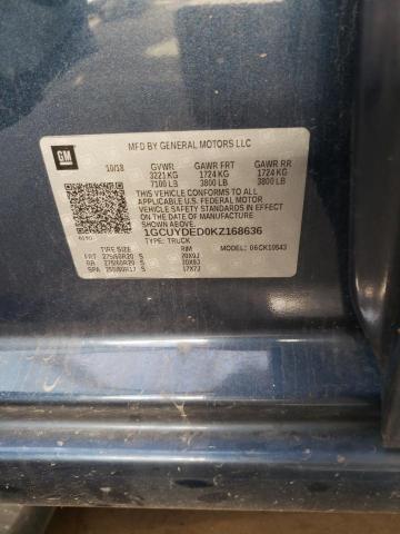 Photo 10 from auction – 2019 CHEVROLET SILVERADO with VIN 1GCUYDED0KZ168636