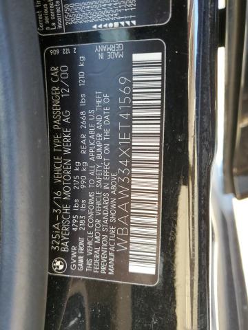 Photo 10 from auction – 2001 BMW 325 IT with VIN WBAAW334X1ET41569