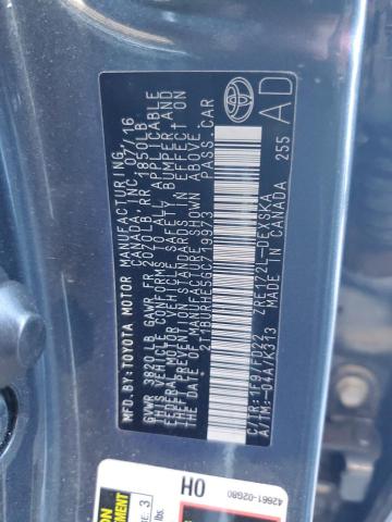 Photo 10 from auction – 2016 TOYOTA COROLLA L with VIN 2T1BURHE5GC719973