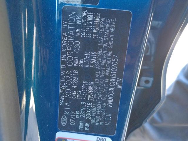 Photo 10 from auction – 2017 KIA NIRO EX with VIN KNDCC3LC8H5102057