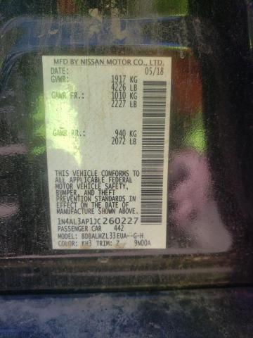 Photo 10 from auction – 2018 NISSAN ALTIMA 2.5 with VIN 1N4AL3AP1JC260227