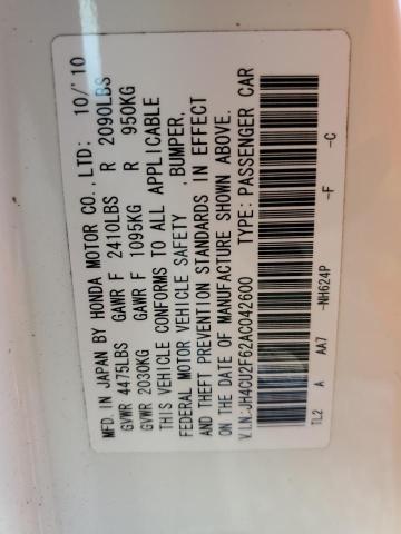 Photo 10 from auction – 2010 ACURA TSX with VIN JH4CU2F62AC042600