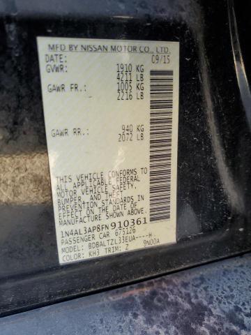 Photo 10 from auction – 2015 NISSAN ALTIMA 2.5 with VIN 1N4AL3AP8FN910361