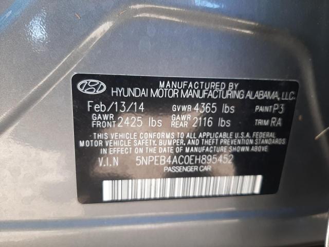 Photo 10 from auction – 2014 HYUNDAI SONATA GLS with VIN 5NPEB4AC0EH895452