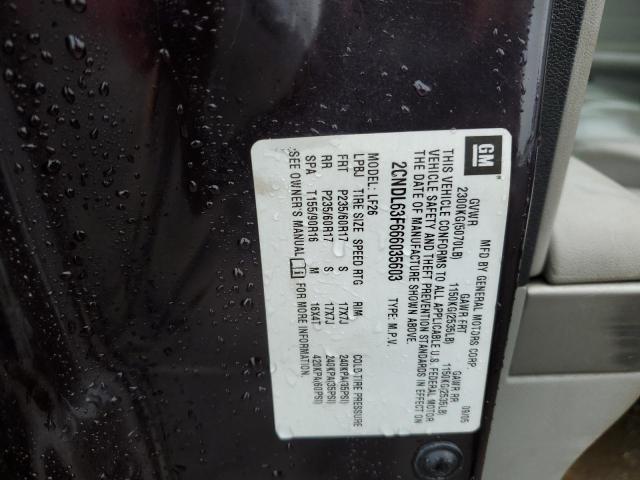 Photo 10 from auction – 2006 CHEVROLET EQUINOX LT with VIN 2CNDL63F666035603