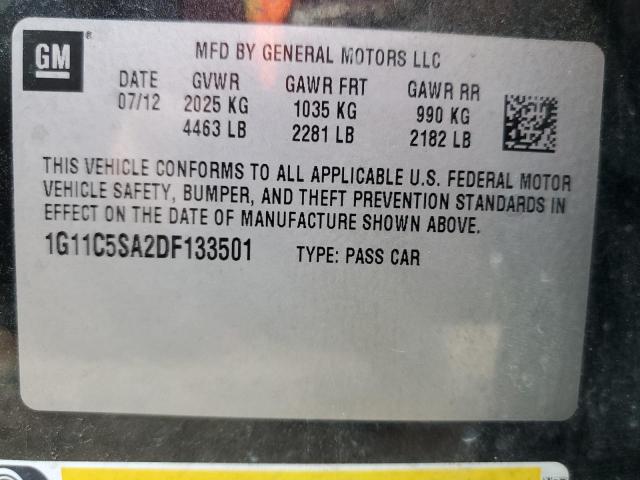 Photo 10 from auction – 2013 CHEVROLET MALIBU with VIN 1G11C5SA2DF133501