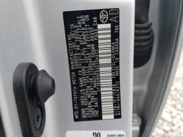 Photo 10 from auction – 2016 TOYOTA COROLLA L with VIN 2T1BURHE6GC704477