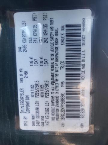 Photo 10 from auction – 2000 DODGE DAKOTA with VIN 1B7GL22X7YS688901