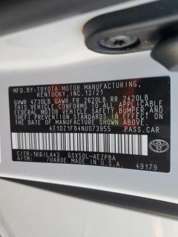 Photo 10 from auction – 2022 TOYOTA AVALON LIM with VIN 4T1DZ1FB4NU073955
