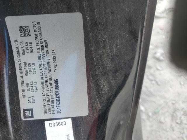 Photo 10 from auction – 2012 CHEVROLET CAMARO 2SS with VIN 2G1FK3DJ2C9108406