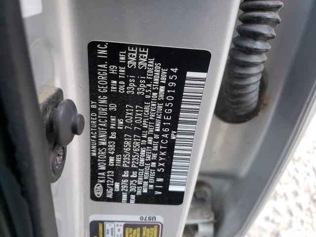 Photo 10 from auction – 2014 KIA SORENTO LX with VIN 5XYKTCA61EG501954