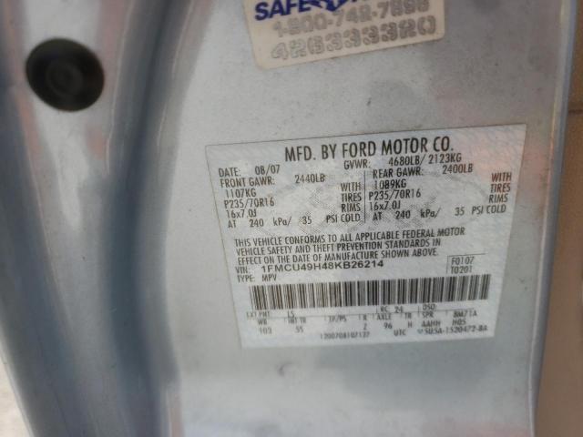 Photo 10 from auction – 2008 FORD ESCAPE HEV with VIN 1FMCU49H48KB26214