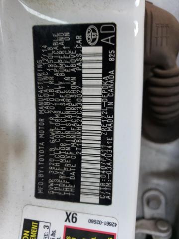 Photo 10 from auction – 2015 TOYOTA COROLLA L with VIN 2T1BURHE2FC330027
