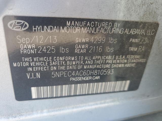 Photo 10 from auction – 2013 HYUNDAI SONATA SE with VIN 5NPEC4AC6DH810593