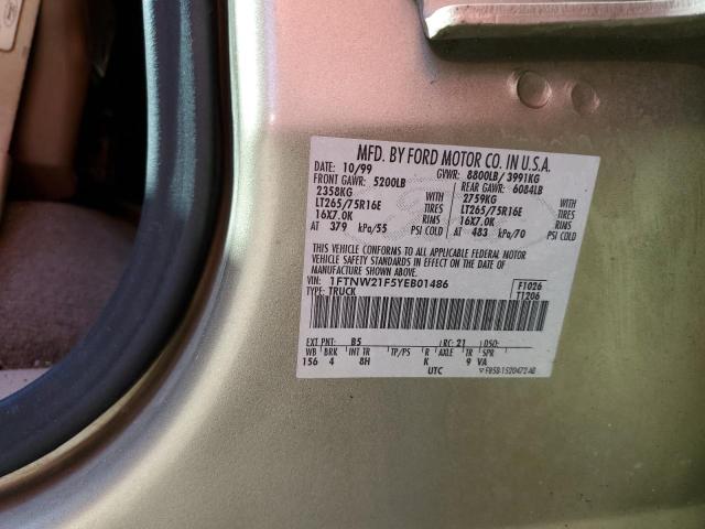 Photo 10 from auction – 2000 FORD F350 SUPER with VIN 1FTNW21F5YEB01486