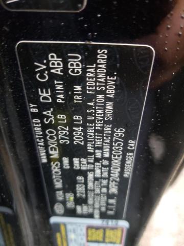 Photo 10 from auction – 2019 KIA FORTE FE with VIN 3KPF24ADXKE035796