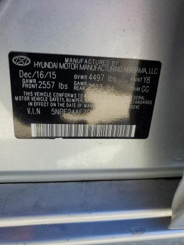 Photo 10 from auction – 2016 HYUNDAI SONATA SE with VIN 5NPE24AF7GH368702
