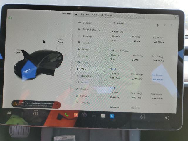 Photo 9 from auction – 2022 TESLA MODEL 3 with VIN 5YJ3E1EA4NF184812