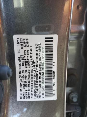 Photo 10 from auction – 2012 HONDA CR-V EX with VIN 5J6RM3H55CL000487