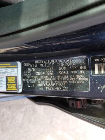Photo 10 from auction – 2017 KIA FORTE EX with VIN KNAFX5A88H5715885