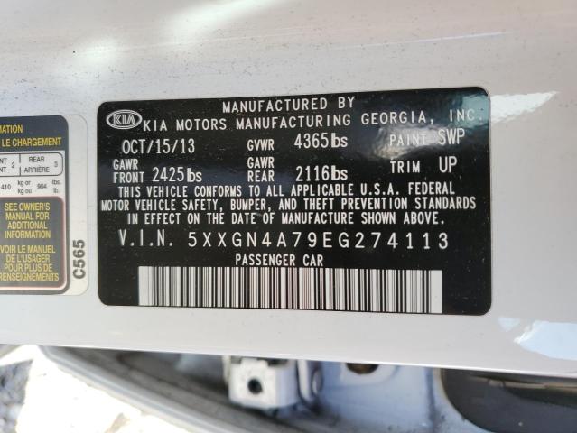 Photo 10 from auction – 2014 KIA OPTIMA EX with VIN 5XXGN4A79EG274113