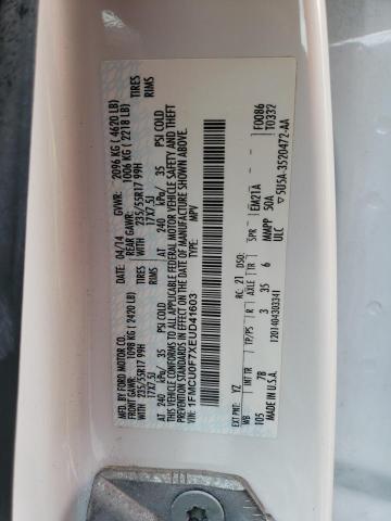 Photo 10 from auction – 2014 FORD ESCAPE S with VIN 1FMCU0F7XEUD41603