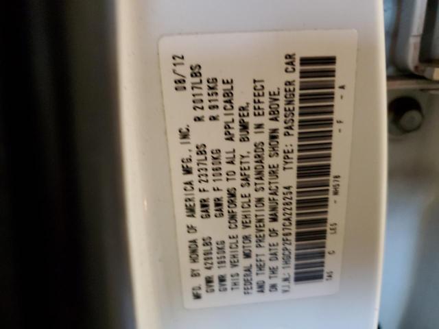 Photo 10 from auction – 2012 HONDA ACCORD se with VIN 1HGCP2F67CA228254