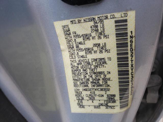 Photo 10 from auction – 2000 NISSAN FRONTIER C with VIN 1N6ED27TXYC303932