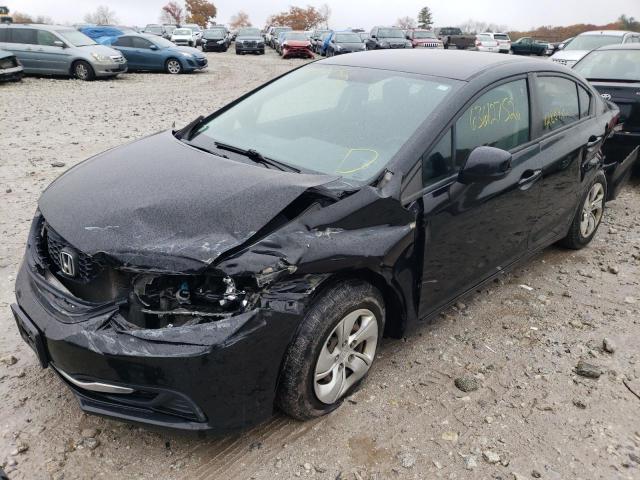 Photo 2 from auction – 2013 HONDA CIVIC LX with VIN 19XFB2F56DE261505