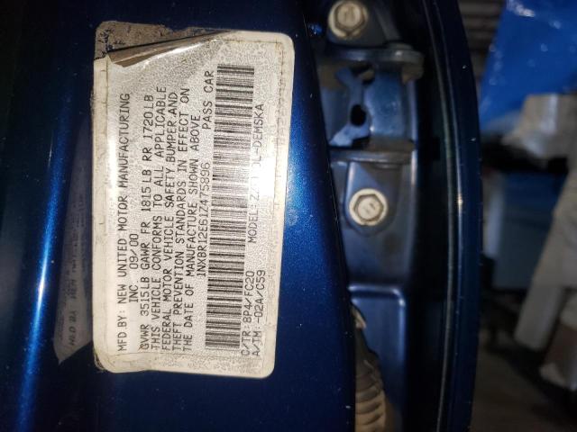 Photo 10 from auction – 2001 TOYOTA COROLLA CE with VIN 1NXBR12E61Z475896