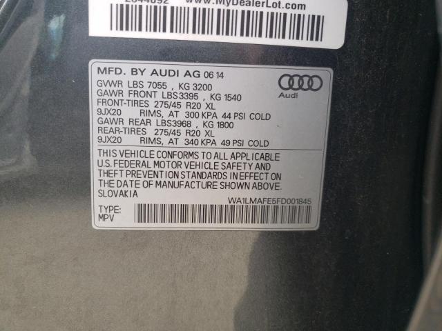 Photo 10 from auction – 2015 AUDI Q7 TDI PRE with VIN WA1LMAFE5FD001845