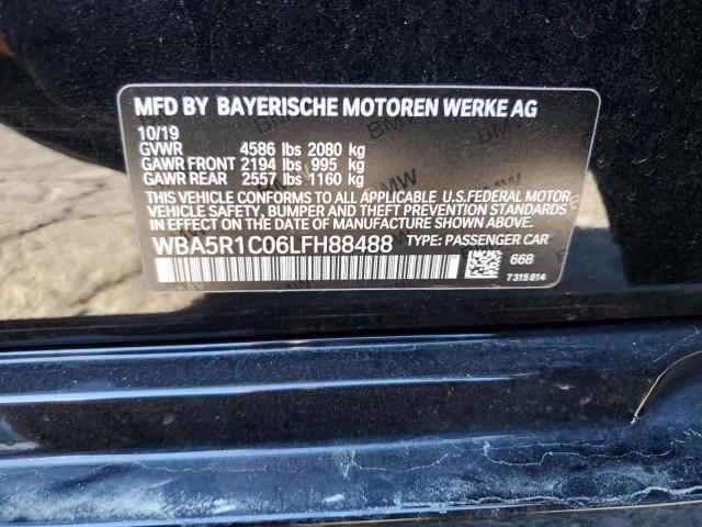 Photo 10 from auction – 2020 BMW 330I with VIN WBA5R1C06LFH88488