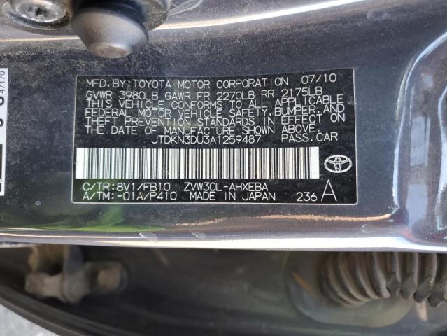 Photo 10 from auction – 2010 TOYOTA PRIUS with VIN JTDKN3DU3A1259487