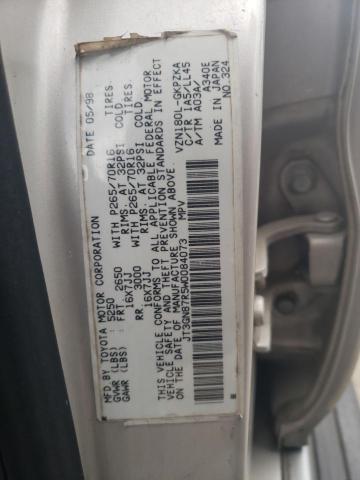 Photo 10 from auction – 1998 TOYOTA 4RUNNER LI with VIN JT3GN87R5W0084073