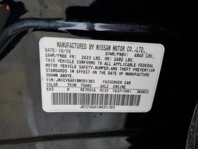 Photo 10 from auction – 2011 INFINITI G37 with VIN JN1CV6AR1BM351383