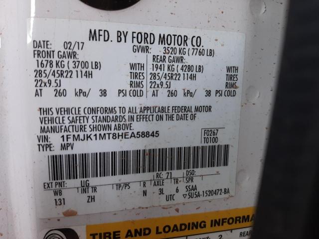 Photo 10 from auction – 2017 FORD EXPEDITION with VIN 1FMJK1MT8HEA58845