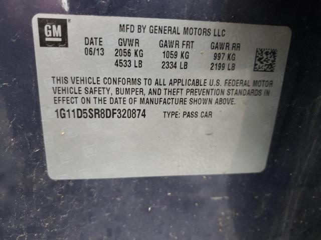 Photo 10 from auction – 2013 CHEVROLET MALIBU 1LT with VIN 1G11D5SR8DF320874