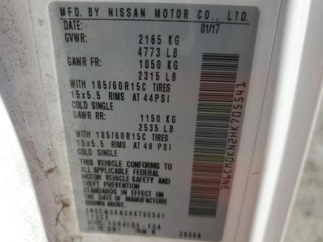 Photo 10 from auction – 2017 NISSAN NV200 2.5S with VIN 3N6CM0KN2HK705541