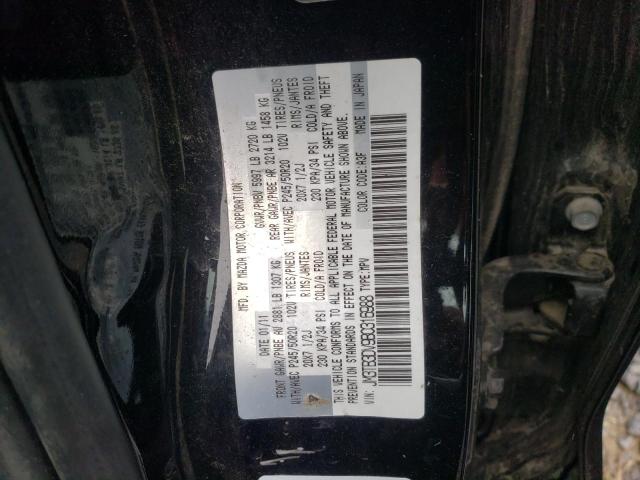 Photo 10 from auction – 2011 MAZDA CX-9 with VIN JM3TB3DV9B0316988