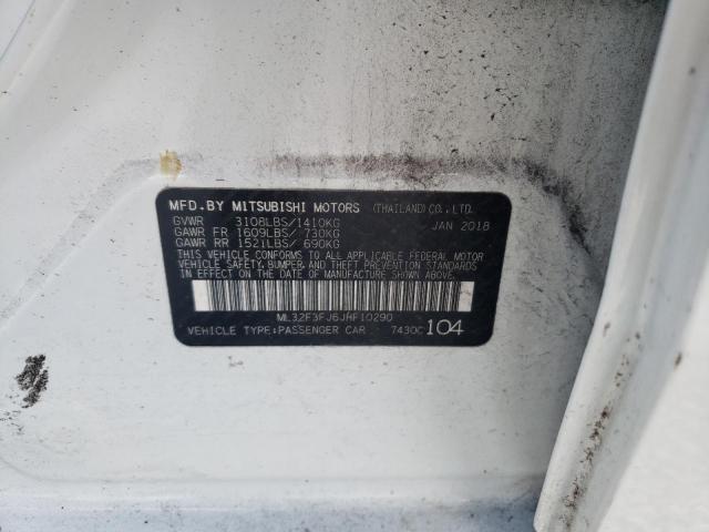 Photo 10 from auction – 2018 MITSUBISHI MIRAGE G4 with VIN ML32F3FJ6JHF10290