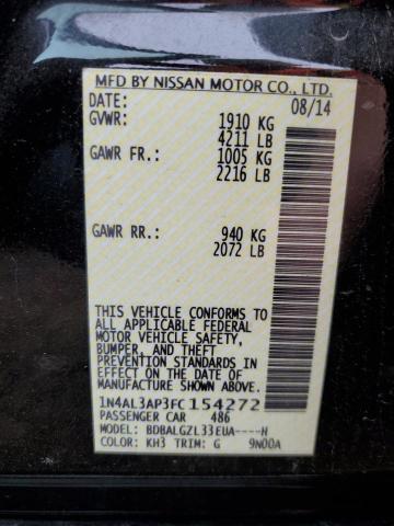 Photo 10 from auction – 2015 NISSAN ALTIMA 2.5 with VIN 1N4AL3AP3FC154272