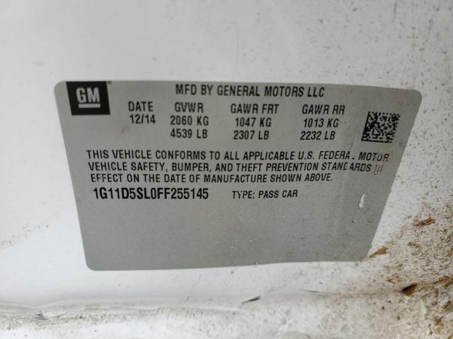 Photo 10 from auction – 2015 CHEVROLET MALIBU 2LT with VIN 1G11D5SL0FF255145