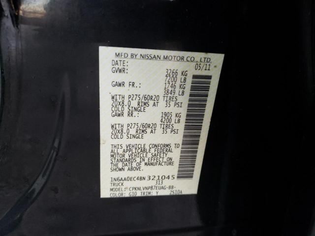 Photo 10 from auction – 2011 NISSAN TITAN S with VIN 1N6AA0EC4BN321045