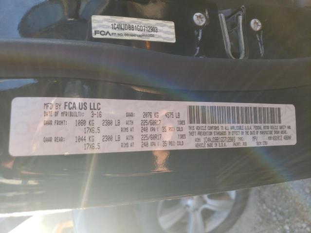Photo 10 from auction – 2016 JEEP COMPASS SP with VIN 1C4NJDBB1GD712903