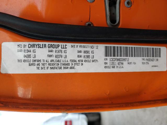 Photo 10 from auction – 2013 DODGE DART SXT with VIN 1C3CDFBA8DD209712