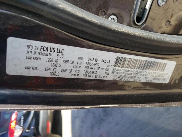 Photo 10 from auction – 2016 JEEP PATRIOT SP with VIN 1C4NJPBA7GD562157
